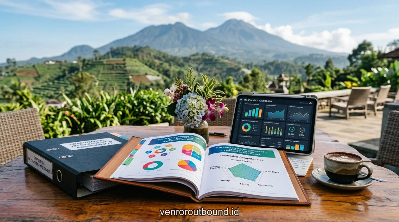 Fasilitas dan modul penunjang Layanan Outbound Development Program Plus Post-Event Evaluation Report