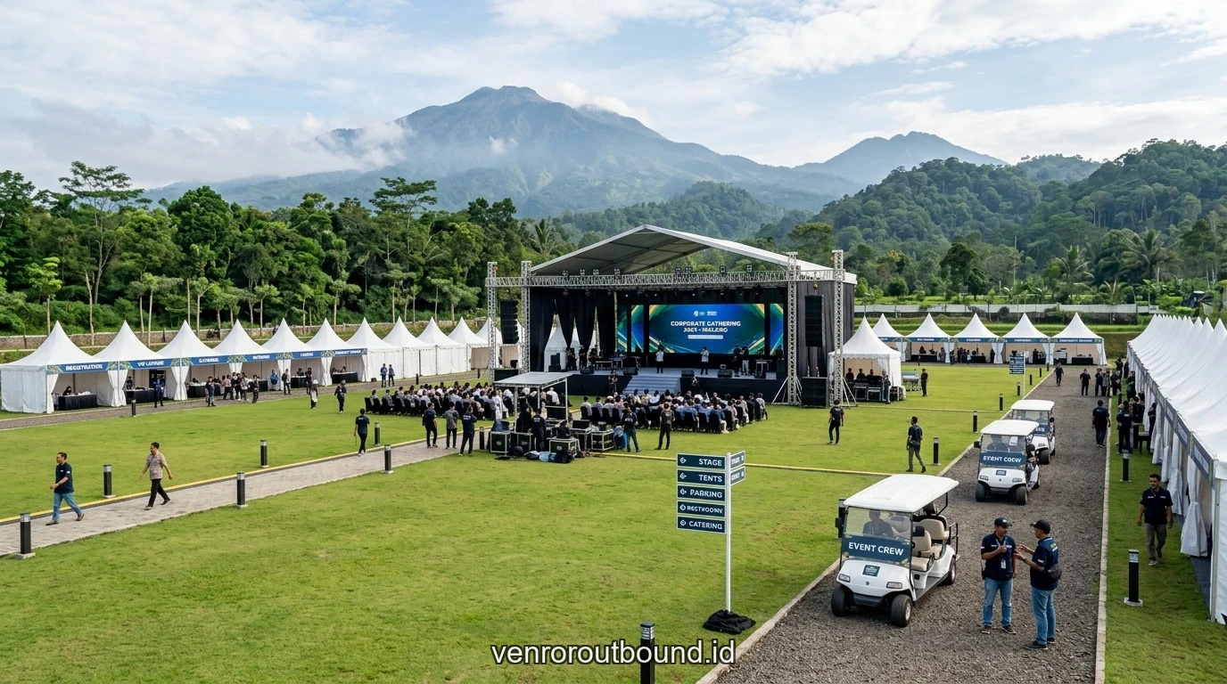 Manajemen Alur Acara & Logistik Untuk Gathering Perusahaan Lebih Dari 500 Peserta