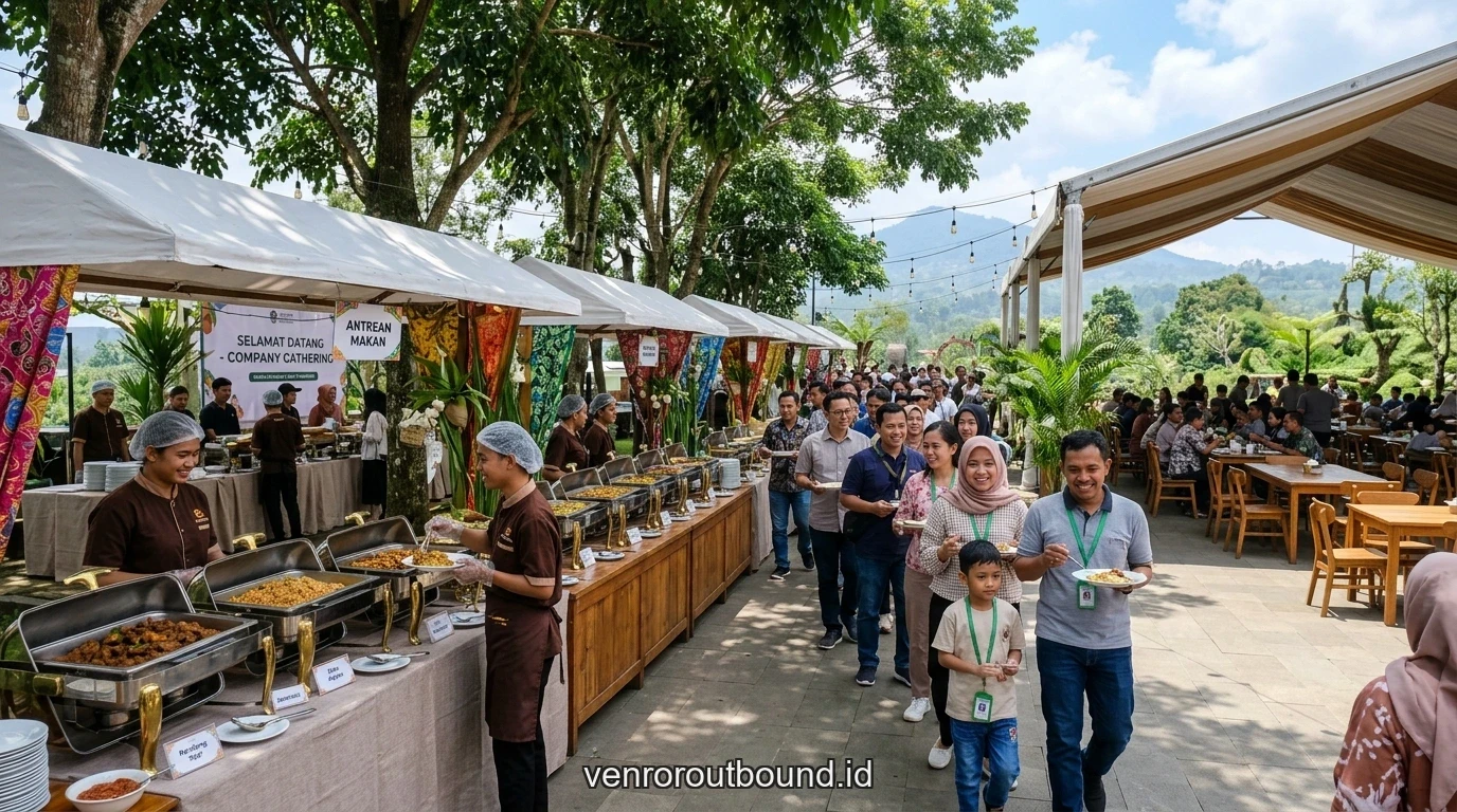 Fasilitas dan modul penunjang Manajemen Alur Acara & Logistik Untuk Gathering Perusahaan Lebih Dari 500 Peserta