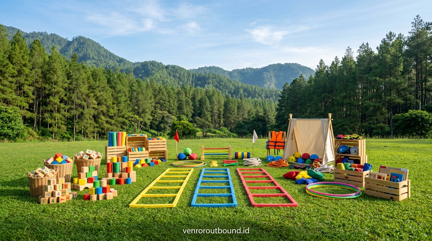 Fasilitas dan modul penunjang Melatih Empati & Kemandirian Anak Usia Dini Melalui Fun Games Edukatif