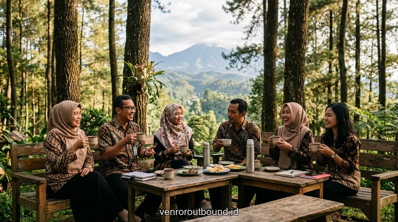 Fasilitas dan modul penunjang Mengatasi Burnout Tenaga Pendidik Lewat Refreshing Outbound Guru & Dosen
