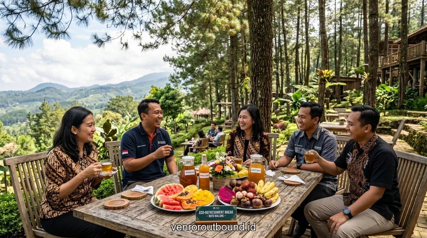 Fasilitas dan modul penunjang Paket Outbound Stress Relief & Employee Wellness Gathering Perusahaan