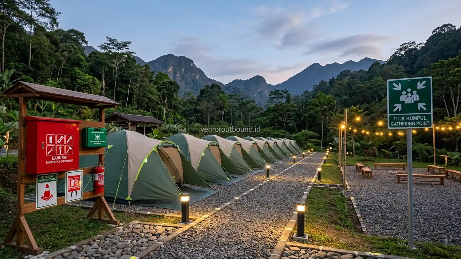 Persiapan K3 & Pertolongan Pertama Pada Kegiatan Outbound Camping Malam