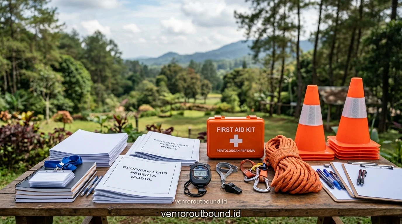 Fasilitas dan modul penunjang Sinergi Outbound Dengan Kegiatan Ekstrakurikuler Sekolah Untuk Pembentukan Karakter