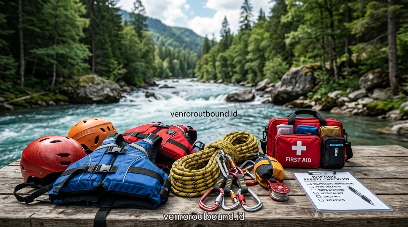Fasilitas dan modul penunjang Menjaga Keselamatan & SOP Peralatan Dalam Permainan Simulasi Tempur Outbound